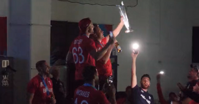 Jos Buttler and Sam Curran led rendition of Robbie Williams hit after T20 World Cup win