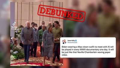 No, Biden did not wear a ‘Mao suit’ to meet Xi Jinping
