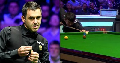 Zhou Yuelong completely misses ball as Ronnie O’Sullivan cruises to UK Championship win