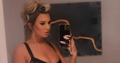 Christine McGuinness shows off sensational figure as she strips off to her lingerie in racy mirror selfie