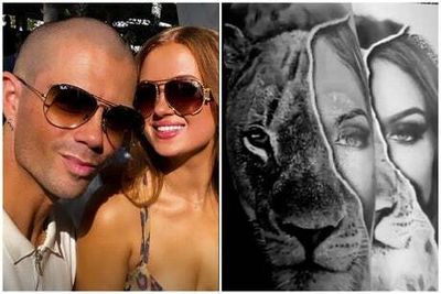 Max George shows off new tattoo of girlfriend Maisie Smith’s face on his arm