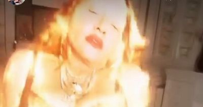 Madonna slips into lingerie for fiery post as she hits back at being labelled 'embarrassing'