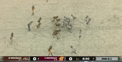 Western Michigan and Central Michigan played in a glorious snowstorm and football fans were enthralled
