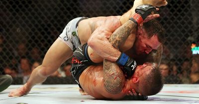 Dustin Poirier "bit the s***" out of Michael Chandler's fingers in brutal fight