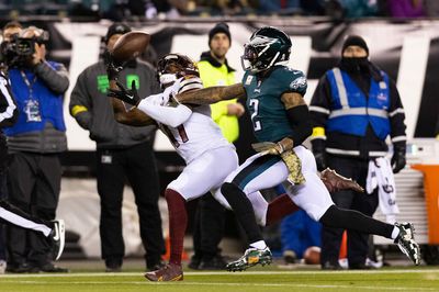 Commanders WR Terry McLaurin worked over Eagles CB Darius Slay Monday night