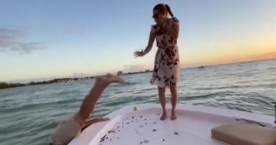 Man goes into 'full panic mode' as engagement ring drops in the ocean mid-proposal