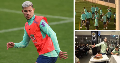 Birthday bumps and an injury scare - Inside Bruno Guimaraes' first days in Brazil's World Cup camp
