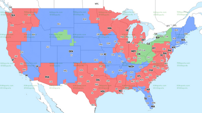 If you’re in the red, you’ll get Colts vs. Eagles on TV