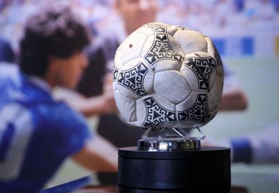 Maradona 'Hand of God' ball fetches £2m at auction