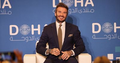 Who is David Beckham working for at the World Cup amid ongoing Qatar controversy?