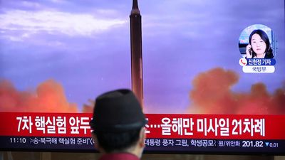 North Korea test-fires ballistic missile with range to strike US mainland