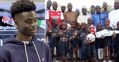 Arsenal and England's Bukayo Saka pays for 120 children to have life-changing operations