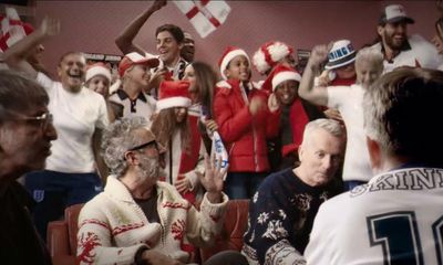‘One more go for the blokes’: Skinner and Baddiel record festive Three Lions track