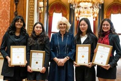 Queen’s Commonwealth Essay Competition winners meet Camilla and visit Standard’s new office