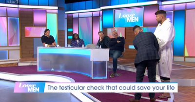Loose Women fans praise Jake Quickenden as he gets testicles checked live on TV