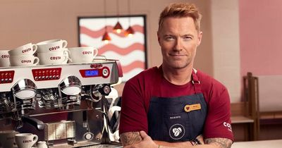 Ronan Keating knocking out free Costa coffee - and the odd tune or two - on UK tour of stores