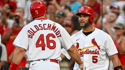 Albert Pujols Shares MVP Moment With Cardinals’ Paul Goldschmidt (Video)