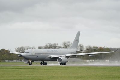 RAF’s first UK flight using 100% sustainable fuel a ‘breakthrough moment’