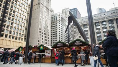 The annual Christkindlmarket opens at Daley Plaza, offering an array of holiday goods and treats