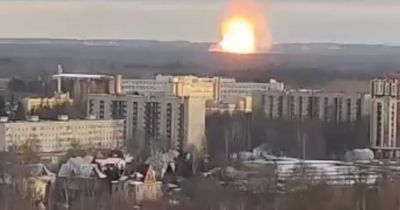 Giant fireball erupts in St Petersburg with 'huge' flames spotted after Russian city blast