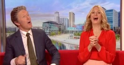 Kevin Sinfield caught urinating live on BBC Breakfast as presenters left in hysterics