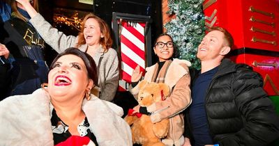 ITV Coronation Street stars flock to Gay Village for Christmas lights switch-on - and it even 'snowed'
