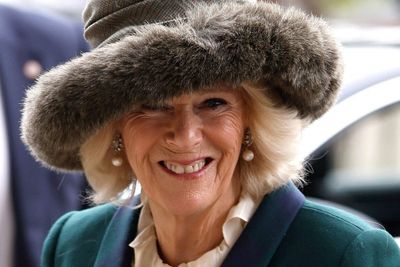 Camilla meets young horse club members from Brixton at Ascot racing weekend