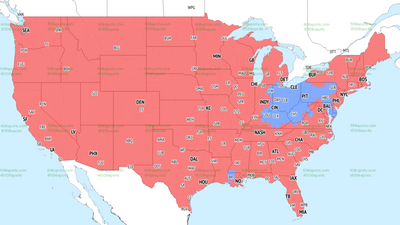 NFL Week 11 TV Broadcast Maps