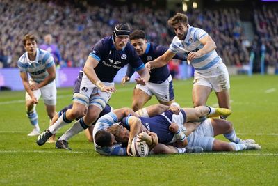 Darcy Graham hat-trick helps Scotland see off 14-man Argentina in feisty encounter