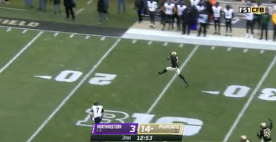 A Purdue pick-six was called back for ‘high-stepping’ into end zone, and fans were rightfully outraged