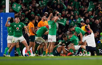 Late Ross Byrne penalty helps Ireland overcome loss of Johnny Sexton to down Australia