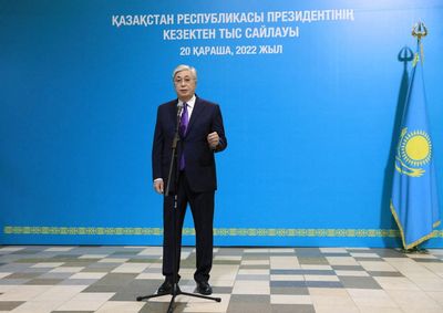 Kazakh leader headed for huge election victory, exit polls show