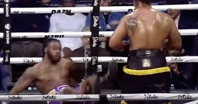 Hasim Rahman Jr dropped by 320lb ex-NFL and UFC star Greg Hardy in second straight loss