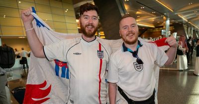 Army of England fans arrive in Qatar with one supporter forking out £10,000 on World Cup