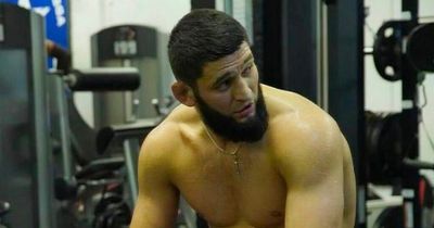 Fans hail UFC star Khamzat Chimaev's "heavyweight" physique in weight leap hint