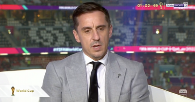 Gary Neville in emotional World Cup tribute to Qatar stadium workers as he throws down government challenge