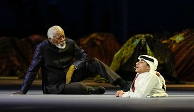 Oscar-winner Morgan Freeman helps open Qatar World Cup
