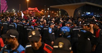 Qatar World Cup fan zone descends into crowd chaos with riot police deployed