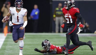 Bears fall to Falcons 27-24 as Justin Fields throws interception in final minutes