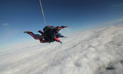 A new start after 60: ‘I learned to skydive. The door opens, the wind comes through – and vroom, you’re away!’