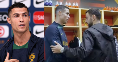 Cristiano Ronaldo confirms what he said to Bruno Fernandes during awkward handshake with Manchester United teammate