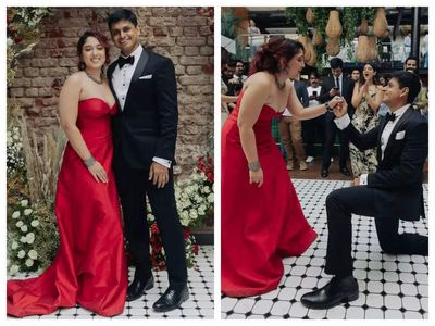 Nupur Shikhare goes down on one knee to propose Ira Khan at their engagement ceremony – See Photos
