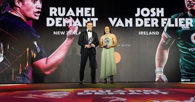 Josh van der Flier named World Rugby player of the Year