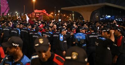 Qatar World Cup fan zone crowd chaos sees riot police called in