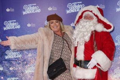 Gemma Collins get into the festive spirit with Santa Claus at Hyde Park’s Winter Wonderland launch