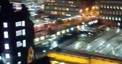 Reckless Edinburgh climber scales 250ft construction crane in city centre