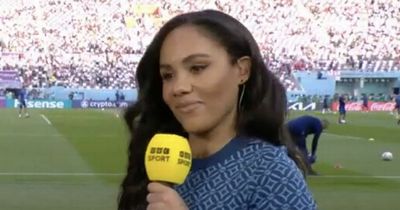 BBC World Cup pundit Alex Scott praised for One Love armband gesture as she defies FIFA ban