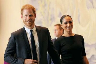 Prince Harry and Meghan pay gushing video tribute to Elton John during farewell gig