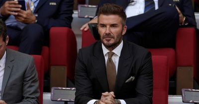 David Beckham watches England thrash Iran amid criticism over £150m Qatar role