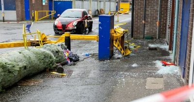 Screams heard as man putting up Christmas tree falls from cherry picker at Bury Market